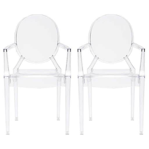 amazon.com, Poly and Bark Burton Arm Chair In Clear