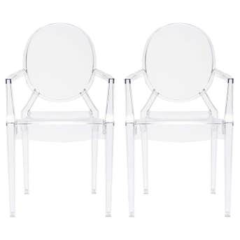 Poly and Bark Burton Arm Chair In Clear