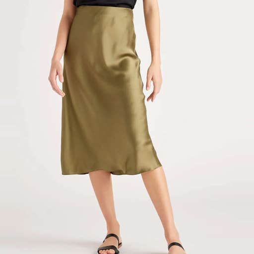 onequince.com, Quince Washable Silk Skirt