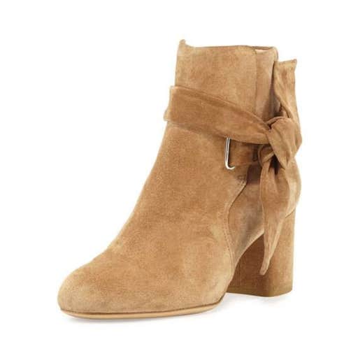 neimanmarcus.com, Rag & Bone Dalia Suede Ankle-Tie Bootie