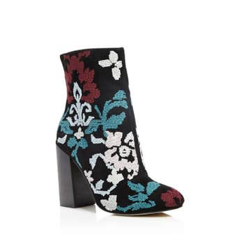 Rebecca Minkoff Bojana Embroidered High Heel Booties