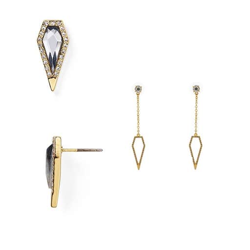 bloomingdales.com, Rebecca Minkoff Clandestine Blade Stud Earrings and Open Blade Drop Earrings