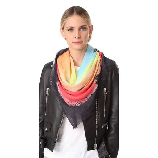 shopbop.com, Rebecca Minkoff Painterly Palm Square Scarf