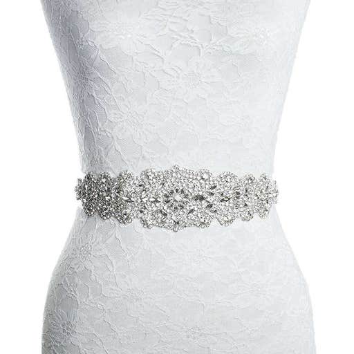amazon.com, Redowa Rhinestone Applique Patch Bridal Sash