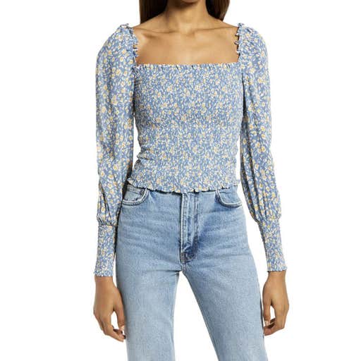 nordstrom.com, Reformation Pinto Smocked Top