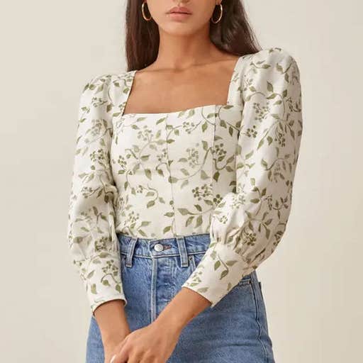 thereformation.com, Reformation Stilton Linen Top
