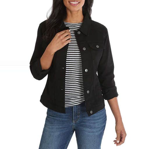 amazon.com, Riders by Lee Indigo Denim Jacket In Black