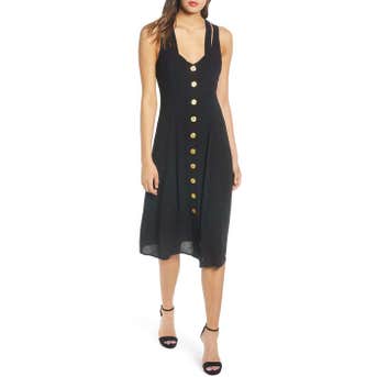 Row A Button Front Dress