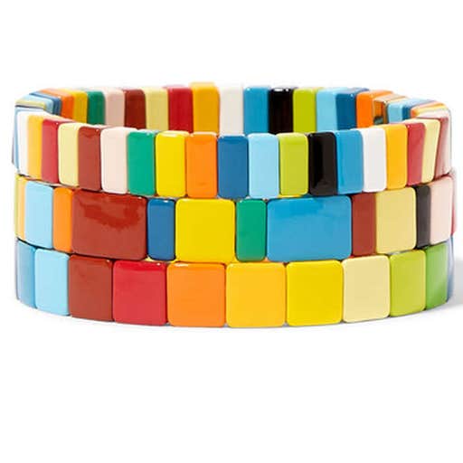 net-a-porter.com, Roxanne Assoulin Rainbow Brite Enamel Bracelets