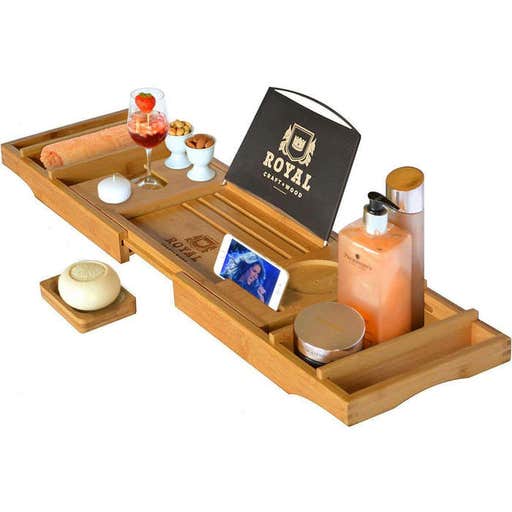 amazon.com, Royal Craft Wood Luxury Bathtub Caddy Tray