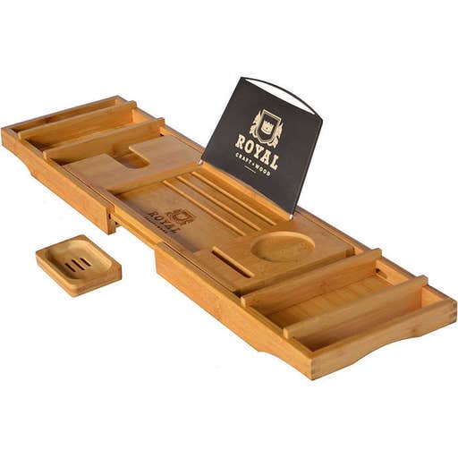 amazon.com, Royal Craft Wood Luxury Bathtub Caddy Tray