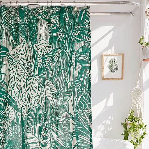 urbanoutfitters.com, Saskia Pomeroy Plants Shower Curtain