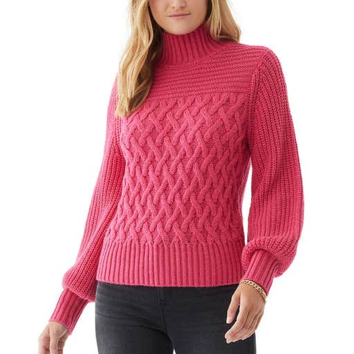 walmart.com, Scoop Cable Knit Turtleneck Sweater