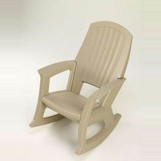 amazon.com, Semco Plastic Co White Outdoor Rocking Chair