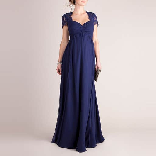 seraphine.com, Seraphine Silk And Lace Maternity Evening Dress