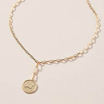 Serefina Zodiac Coin Necklace