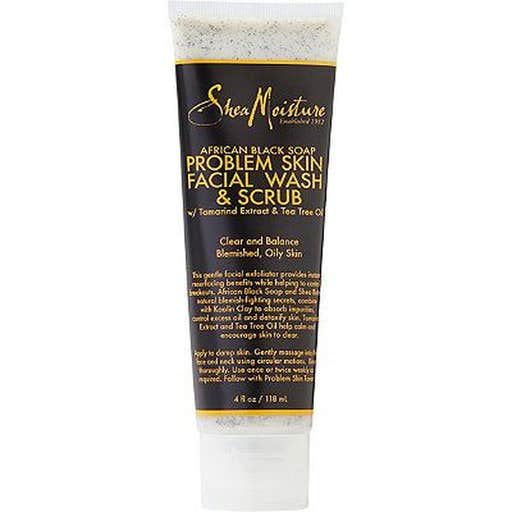 ulta.com, SheaMoisture African Black Soap Problem Skin Facial Wash And Scrub