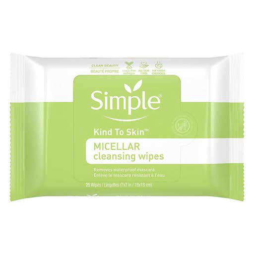 amazon.com, Simple Kind To Skin Micellar Makeup Remover Wipes