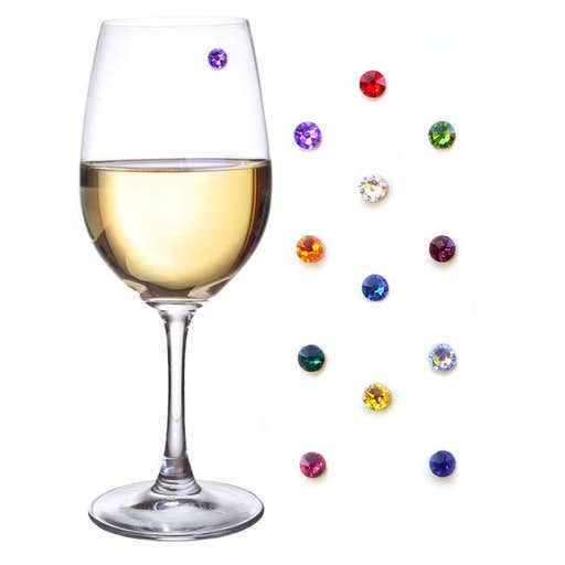 amazon.com, Simply Charmed Crystal Magnetic Wine Glass Charms