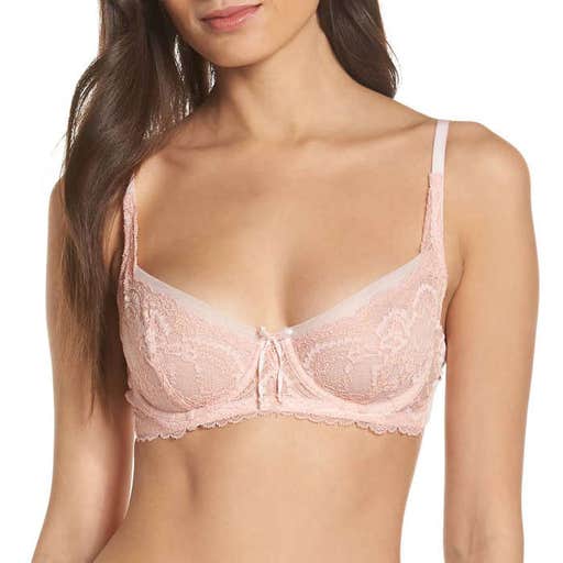 nordstrom.com, Skarlett Blue Minx Unlined Lace Demi Underwire Bra