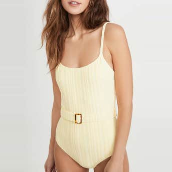 Solid & Striped Nina Belt One Piece Swimsuit
