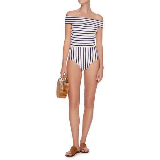 modaoperandi.com, Solid & Striped The Vera One-Piece Striped Swimsuit
