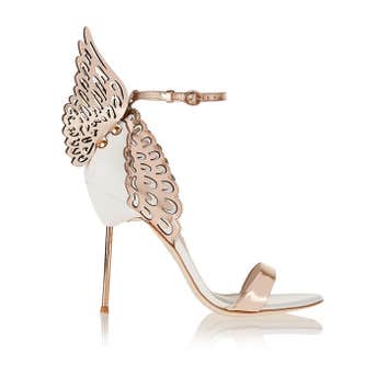 Sophia Webster Evangeline Metallic and Patent-Leather Sandals