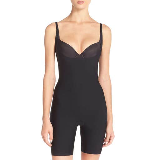 nordstrom.com, SPANX Thinstincts Open Bust Mid Thigh Bodysuit