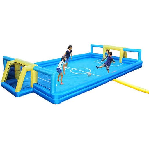 amazon.com, Sportspower Inflatable Soccer Field With Balls And Air Blower