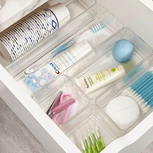amazon.com, STORi Clear Plastic Vanity and Desk Drawer Organizers