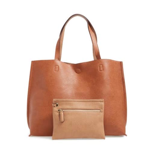 nordstrom.com, Street Level Reversible Faux Leather Tote & Wristlet