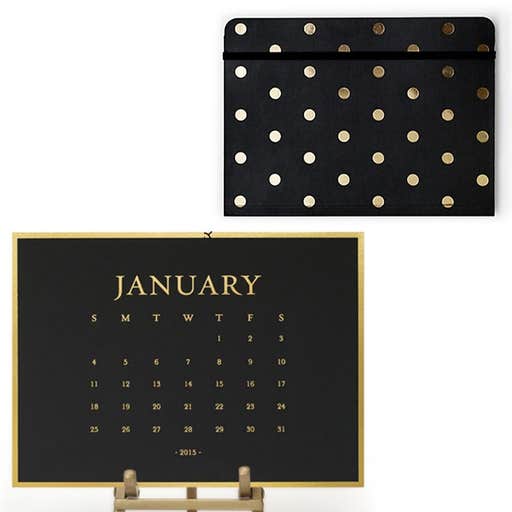 saksfifthavenue.com, Sugar Paper Classic Desk Calendar and Polka Dot Journal