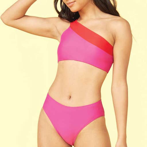 summersalt.com, SummerSalt The Sidestroke Bikini Top And The High Leg Mid Rise Bikini Bottom