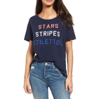Sundry Stars Stripes Stilettos Tee