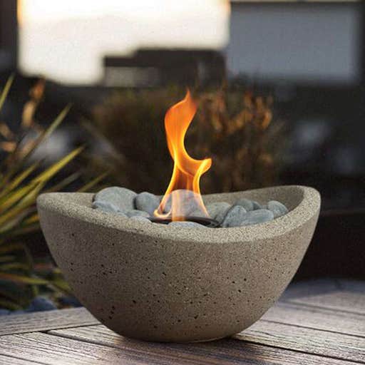 wayfair.com, Terra Flame Wave Stone Gel Tabletop Fireplace