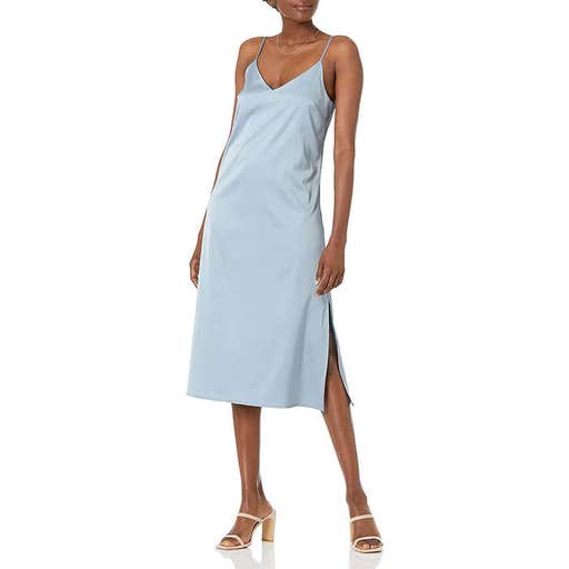 amazon.com, The Drop Ana Silky V-Neck Midi Slip Dress