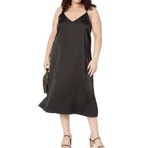 amazon.com, The Drop Ana Silky V-Neck Midi Slip Dress