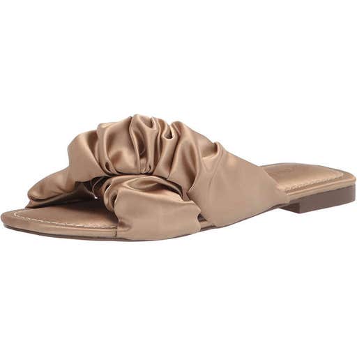 amazon.com, The Drop Brianna Ruched Cross Strap Flat Sandal