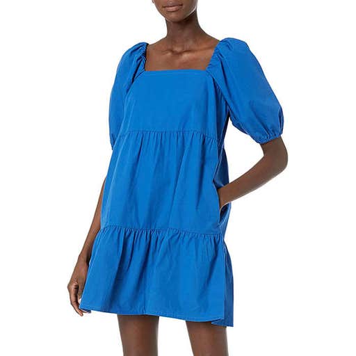amazon.com, The Drop Puff-Sleeve Mini Dress