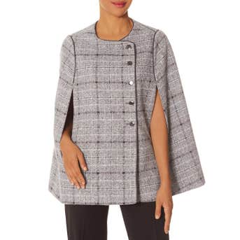 The Limited Plaid Cape