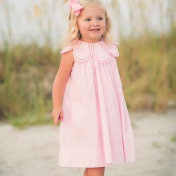 The Proper Peony Toddler/Big Kid Blush Pink Tulip Dress