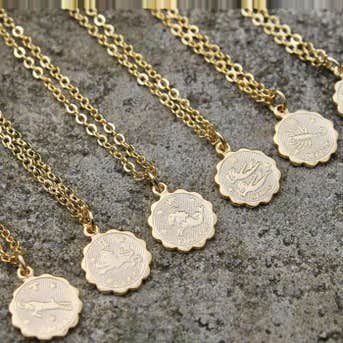 TheVintageAcorn Zodiac Necklace