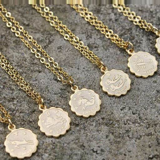 etsy.com, TheVintageAcorn Zodiac Necklace
