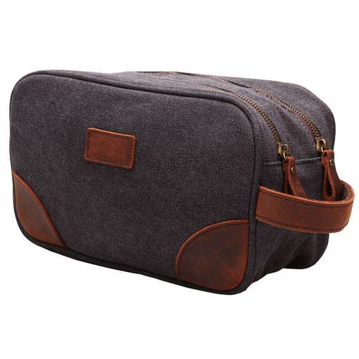 amazon.com, TinTao Vintage Leather Canvas Travel Toiletry Bag