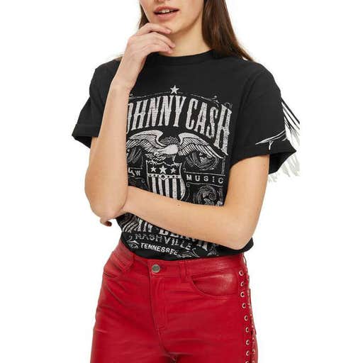 nordstrom.com, Topshop by And Finally Johnny Cash Fringe Tee