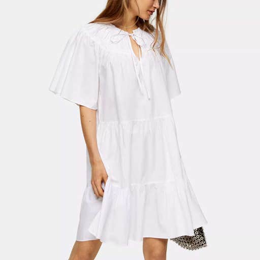 topshop.com, Topshop Smocked Poplin Dress