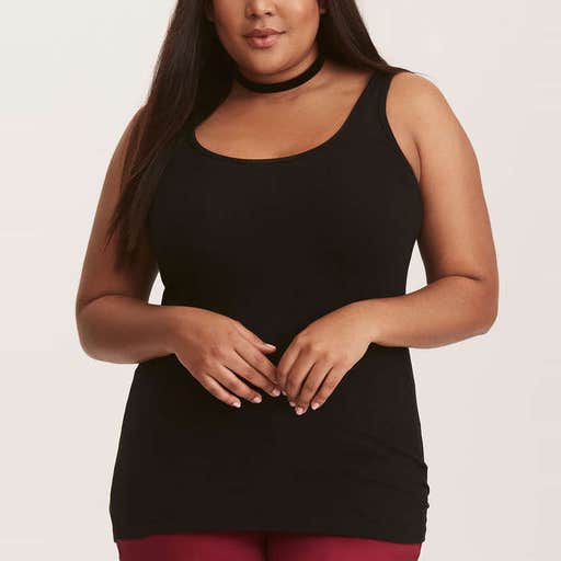 torrid.com, Torrid Black Double Scoop Foxy Tank