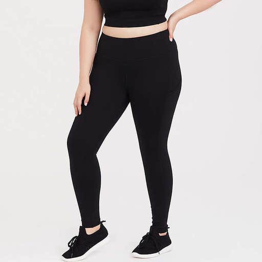 torrid.com, Torrid Black Wicking Full Length Active Leggings With Pockets