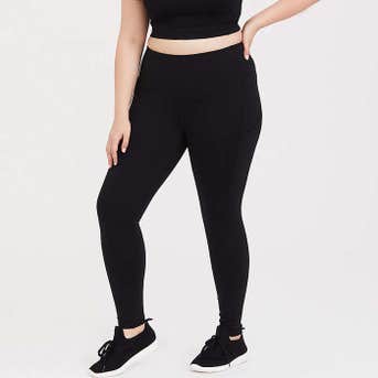 Torrid Black Wicking Full Length Active Leggings With Pockets