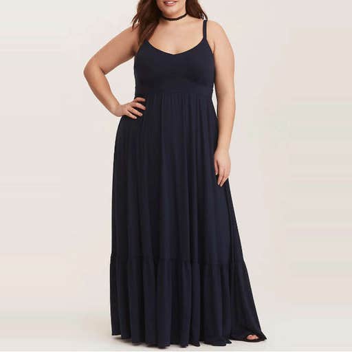 torrid.com, Torrid Navy Jersey Maxi Dress